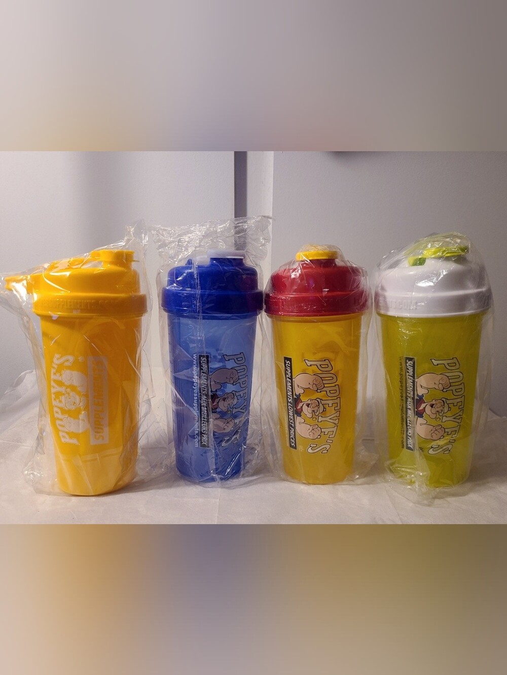 BNIP - One 28oz Popeye's Shaker Water Bottle - Gym Sport Training Fitness